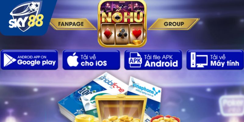 Hướng dẫn tải game nổ hũ Sky88